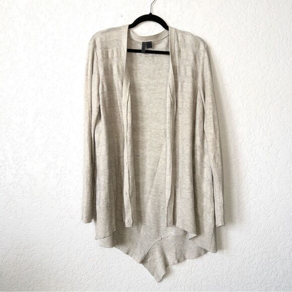 Left Of Center x Anthropologie Gray Valonia Button Up Cardigan Size Large - Picture 2 of 7